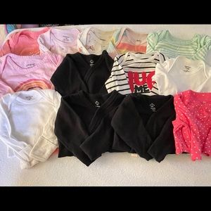 *LOT* Baby Girl long Sleeve Onesies 13pc